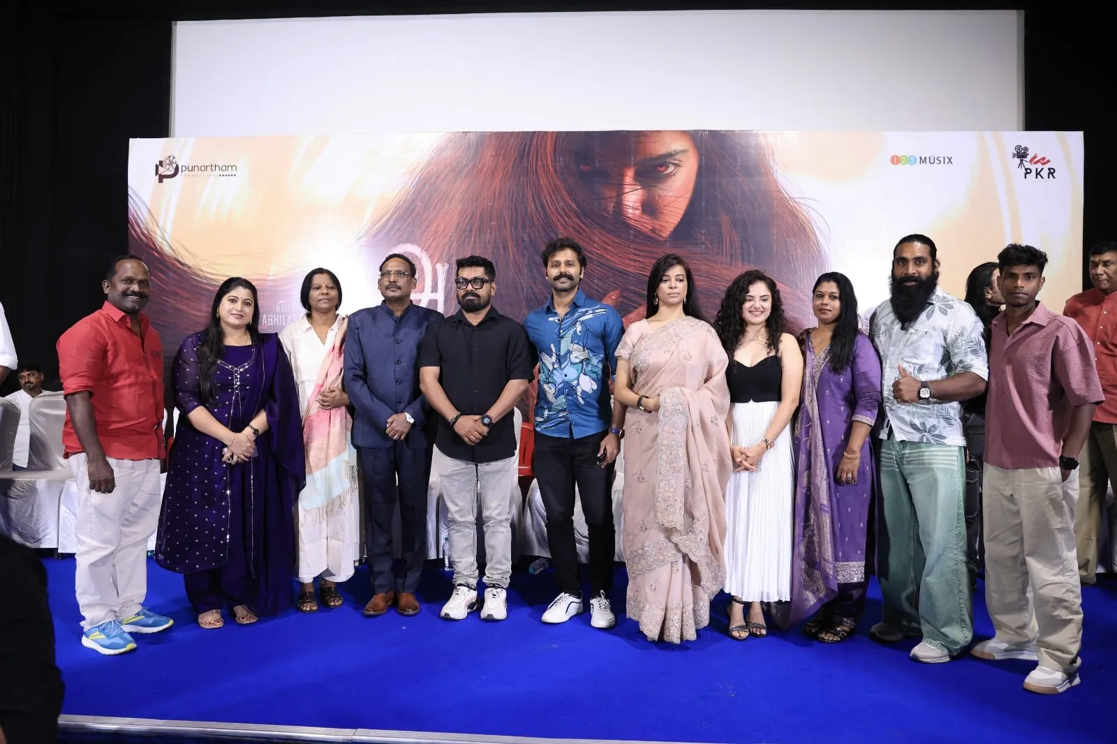 The Aroopi cast and crew at the Tamil trailer and music launch in Chennai