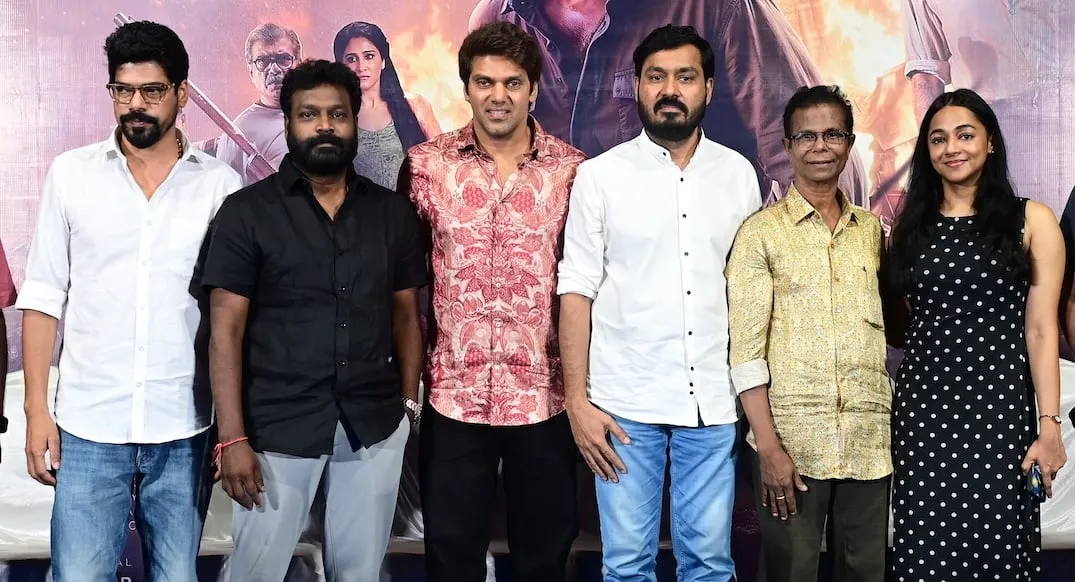 The Ananthan Kaadu team at the Tamil pre-release event in Chennai