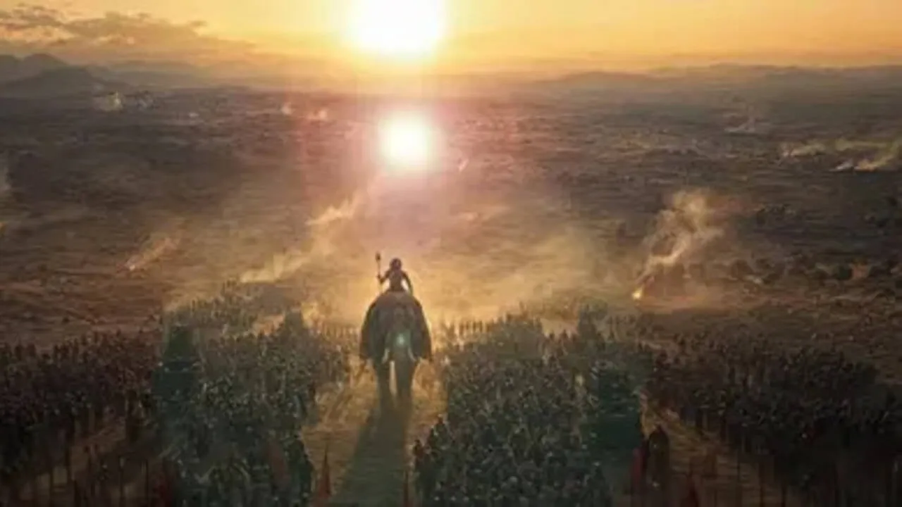 First-look promo of Thamizh Murugan showing a warrior on an elephant leading an army