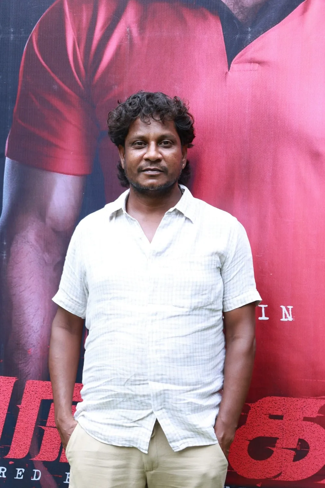 Director Thenpathiyan, a former assistant to Pa Ranjith, at the Angikaaram thanks meet