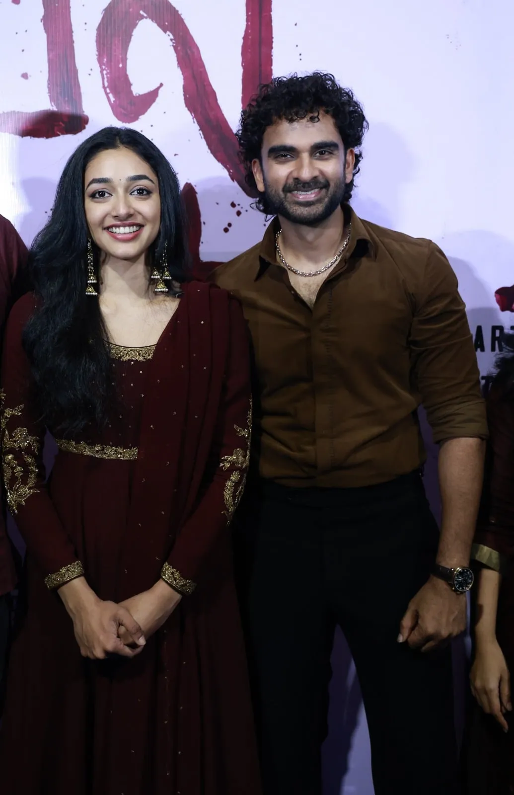 Ashok Selvan and Preity Mukhundhan at the Anbil Avan launch